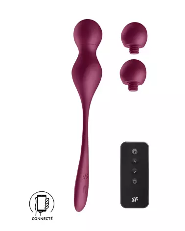 Photo des Boules de Geisha Satisfyer Love Birds Vary App Rou-1