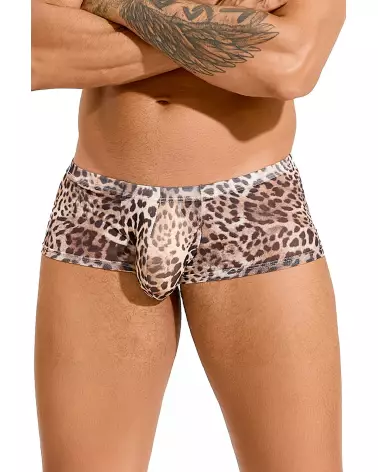 Boxer léopard en résille pour homme Paris Hollywood taille S/M-1