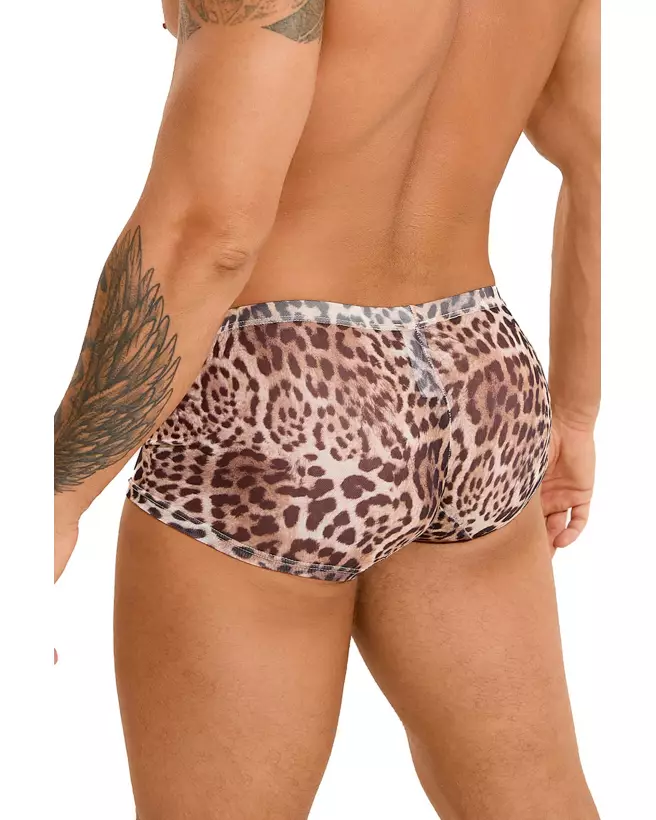 Boxer léopard en résille pour homme Paris Hollywood taille S/M-3
