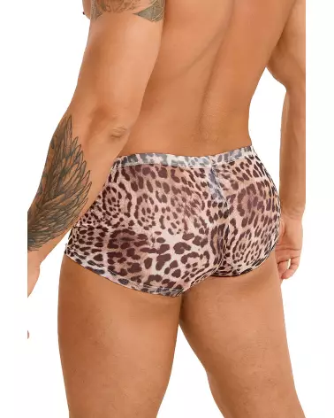 Boxer léopard en résille pour homme Paris Hollywood taille S/M-3