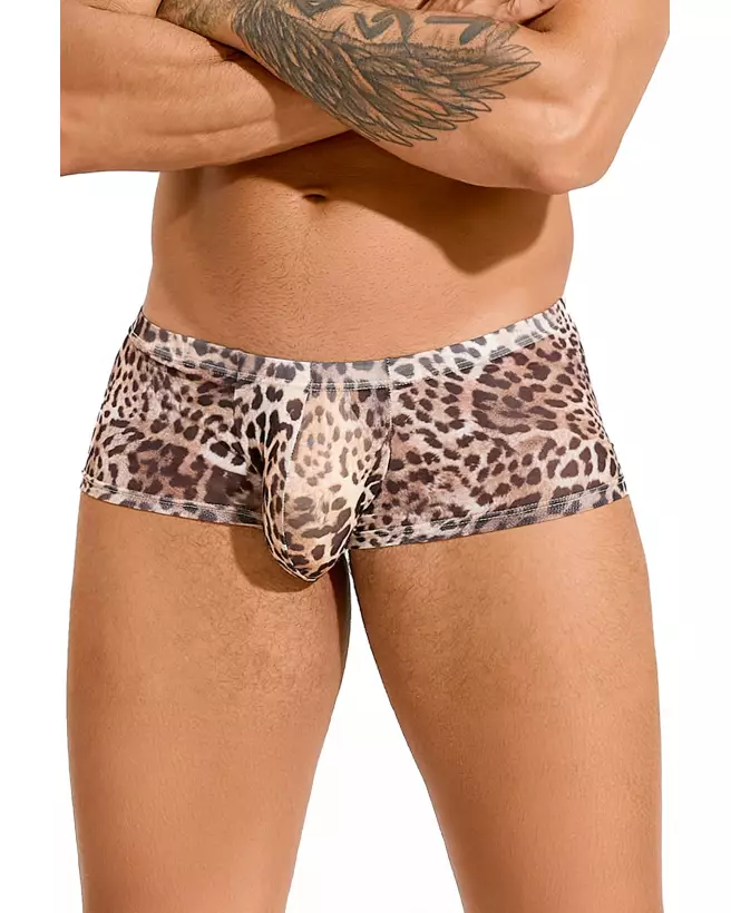 Boxer Homme Résille Léopard Paris Hollywood L/XL Confort Style-1