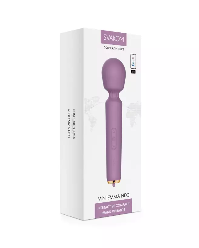 SVAKOM Mini Emma Neo Parme, wand vibrant haute performance, design élégant et connectivité avancée-2
