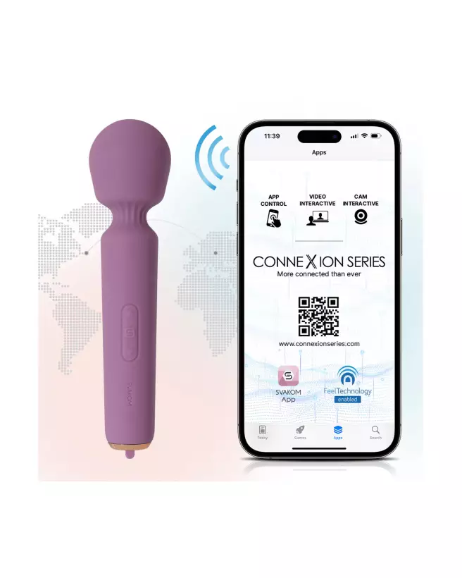 SVAKOM Mini Emma Neo Parme, wand vibrant haute performance, design élégant et connectivité avancée-3