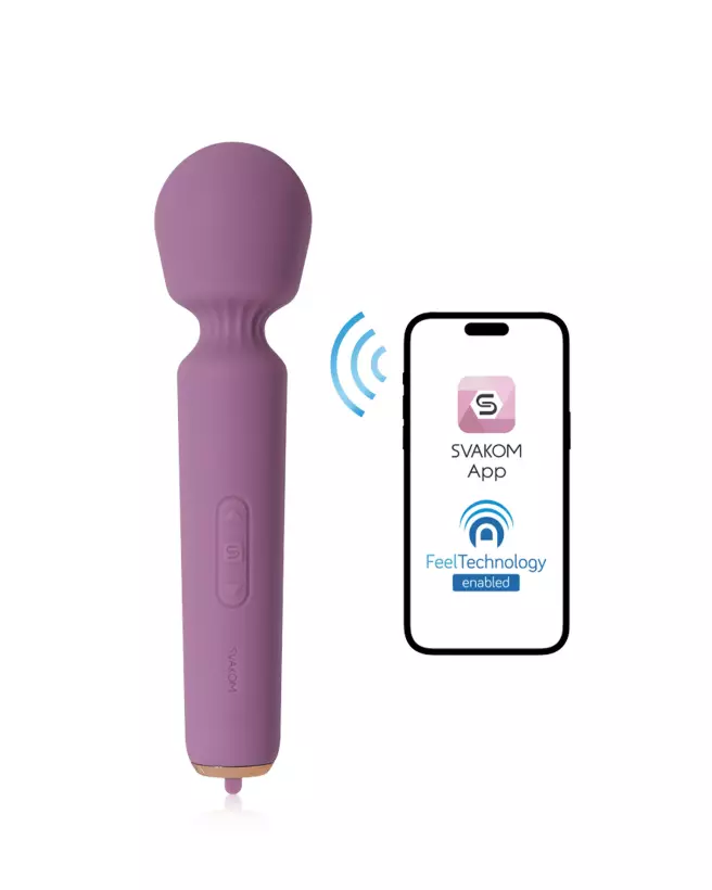 SVAKOM Mini Emma Neo Parme, wand vibrant haute performance, design élégant et connectivité avancée-6