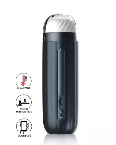 Image SVAKOM HANNES NEO NOIR, masturbateur de haute technologie pour homme-1