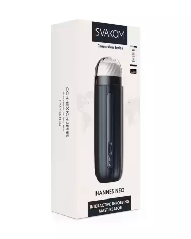 Image SVAKOM HANNES NEO NOIR, masturbateur de haute technologie pour homme-2