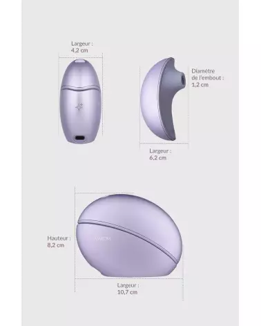 Image SVAKOM Pulse Galaxie Lilac - Stimulateur clitoridien de haute qualité-4