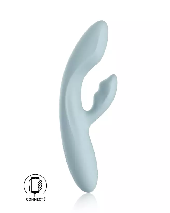 Image SVAKOM CHIKA GREY VERT - Stimulateur Point G haute performance-1