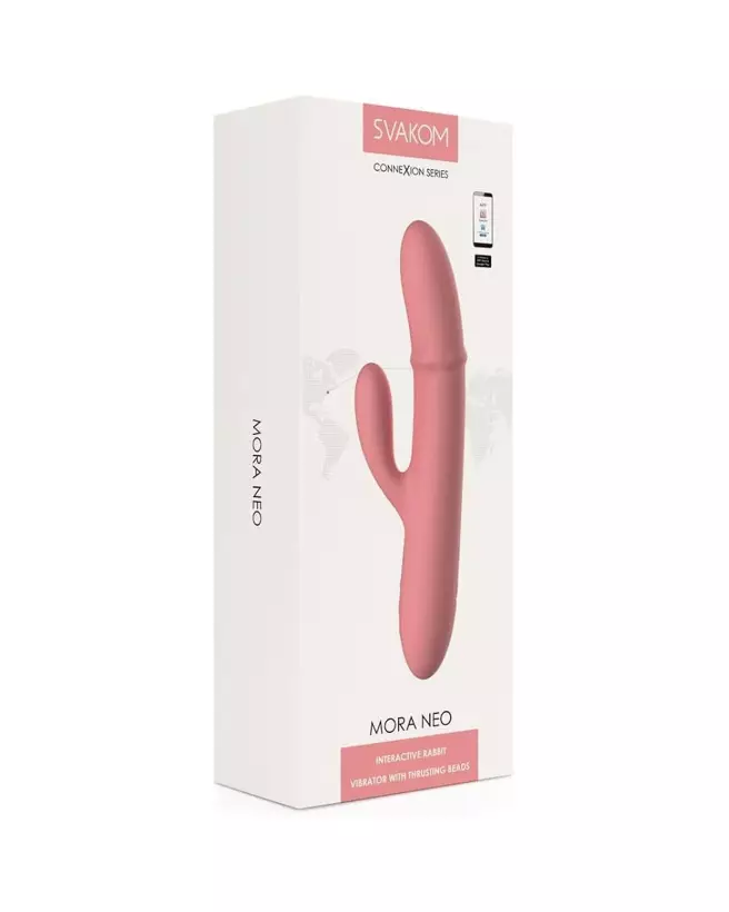 Image du SVAKOM MORA NEO ROSE, vibromasseur rabbit de luxe pour plaisir intense-2