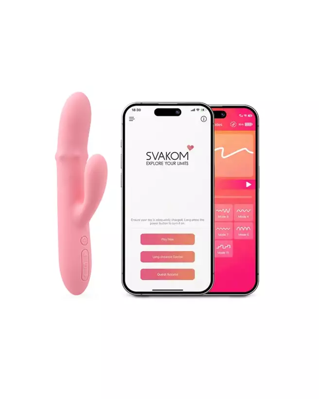 Image du SVAKOM MORA NEO ROSE, vibromasseur rabbit de luxe pour plaisir intense-5