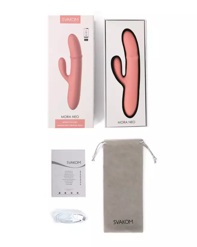 Image du SVAKOM MORA NEO ROSE, vibromasseur rabbit de luxe pour plaisir intense-7