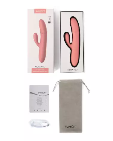 Image du SVAKOM MORA NEO ROSE, vibromasseur rabbit de luxe pour plaisir intense-7