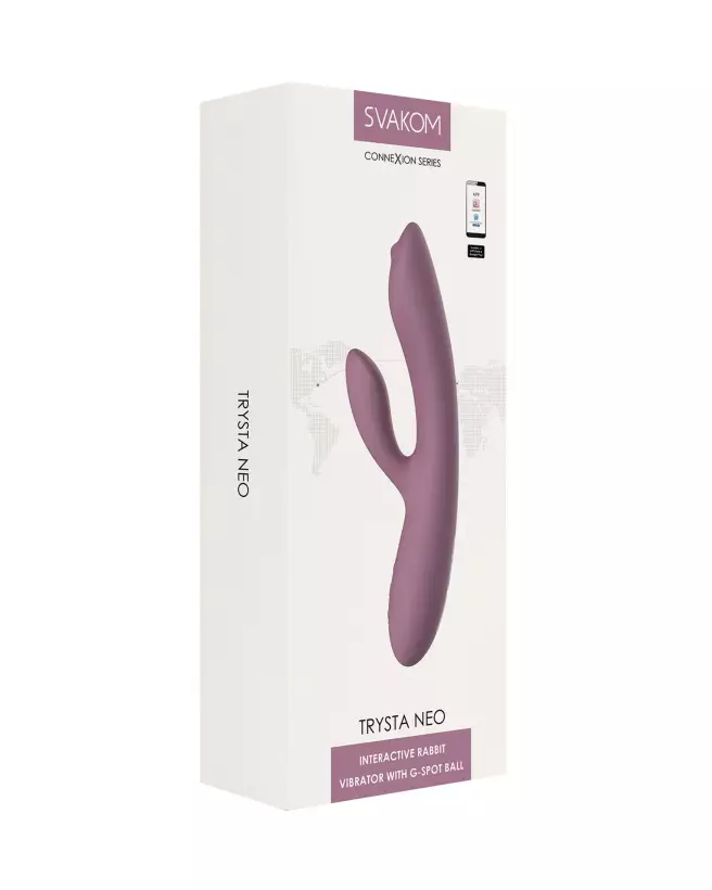 Image du vibromasseur SVAKOM Trysta Neo Rose, un rabbit vibrant pour plaisir intense-2