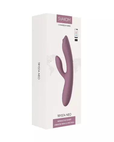 Image du vibromasseur SVAKOM Trysta Neo Rose, un rabbit vibrant pour plaisir intense-2