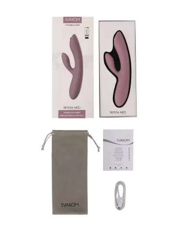Image du vibromasseur SVAKOM Trysta Neo Rose, un rabbit vibrant pour plaisir intense-7