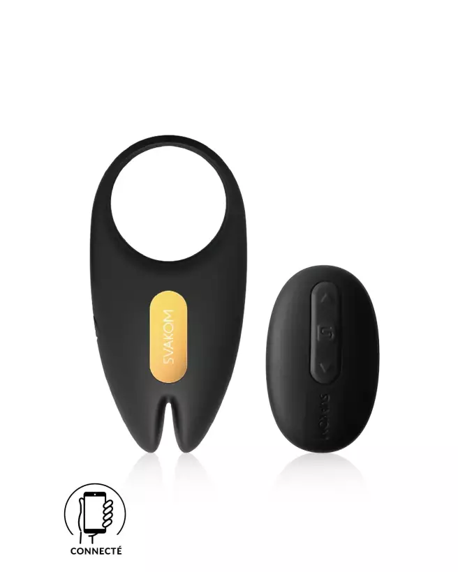 Image du SVAKOM WINNI 2 Noir, cockring vibrant et ergonomique pour hommes-1