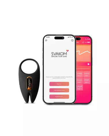 Image du SVAKOM WINNI 2 Noir, cockring vibrant et ergonomique pour hommes-3