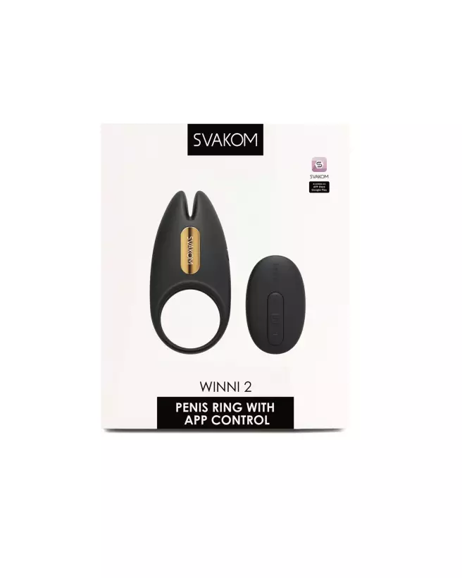 SVAKOM Benedict Noir anneau vibrant cockring de luxe pour améliorer performance et plaisir-2