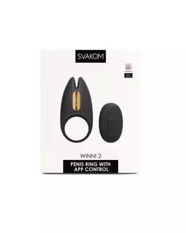 SVAKOM Benedict Noir anneau vibrant cockring de luxe pour améliorer performance et plaisir-2