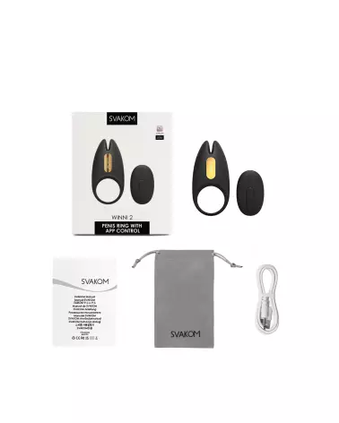 SVAKOM Benedict Noir anneau vibrant cockring de luxe pour améliorer performance et plaisir-8