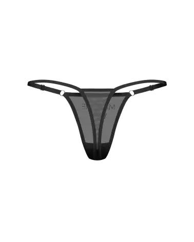 String Violami Make me Wet d'Obsessive avec maille noire et strass-9