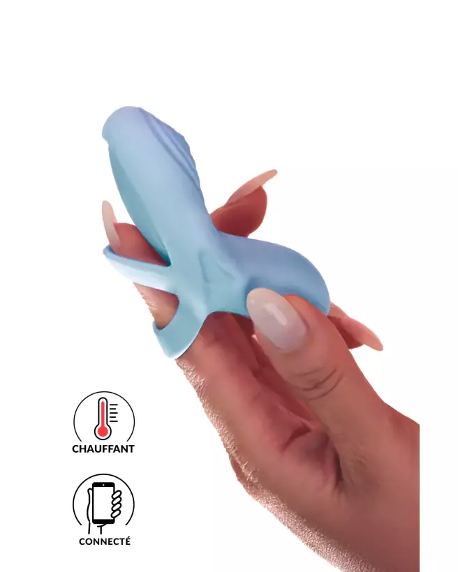 Image SVAKOM ECHO 2 Bleu, vibromasseur ergonomique de qualité-1