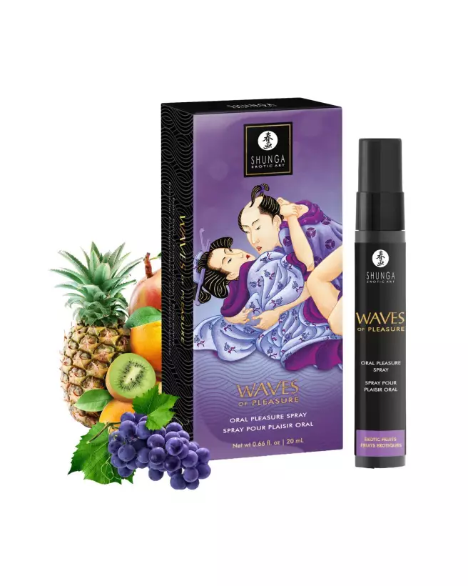 Spray oral SHUNGA Waves of Pleasure saveur fruits exotiques pour plaisir intime-1