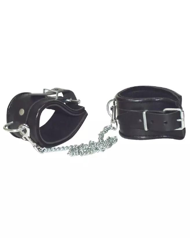 Menottes de cheville en cuir ZADO pour bondage de haute qualité-2