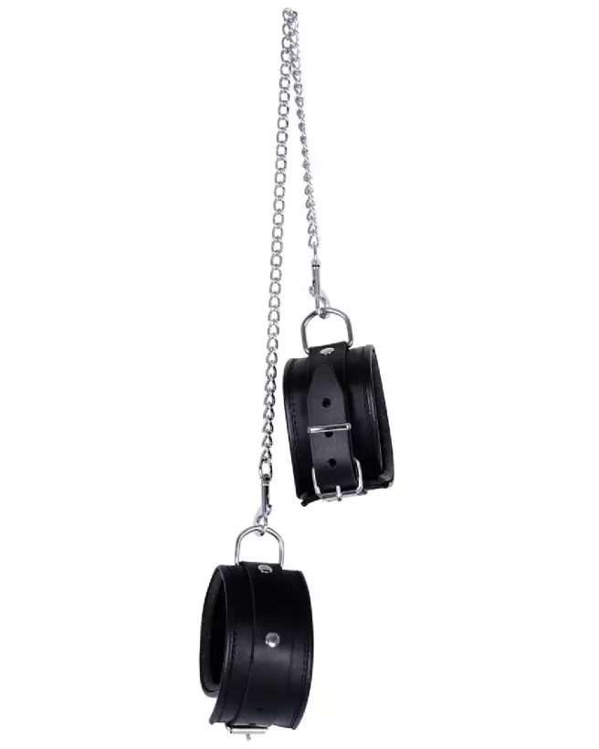 Menottes de cheville en cuir ZADO pour bondage de haute qualité-3