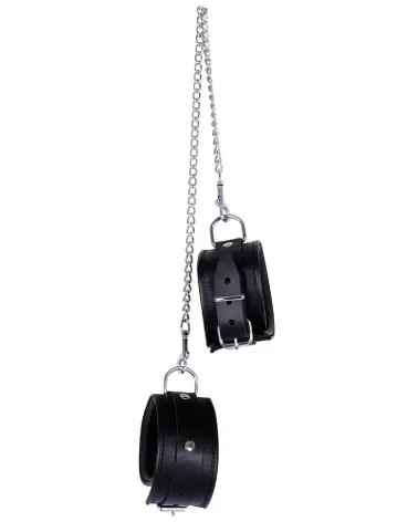 Menottes de cheville en cuir ZADO pour bondage de haute qualité-3