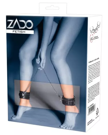 Menottes de cheville en cuir ZADO pour bondage de haute qualité-5