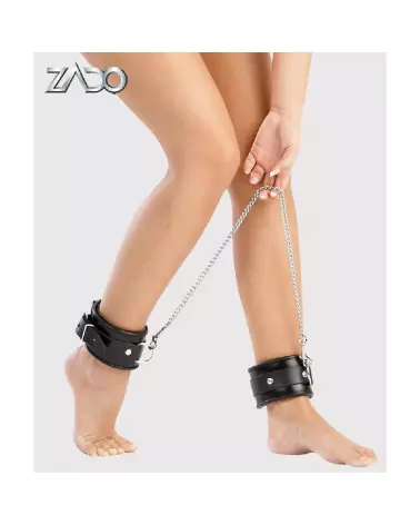 Menottes de cheville en cuir ZADO pour bondage de haute qualité-6