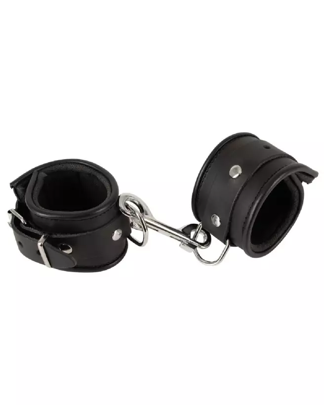 Menottes en cuir rembourrées ZADO ajustables et confortables-2