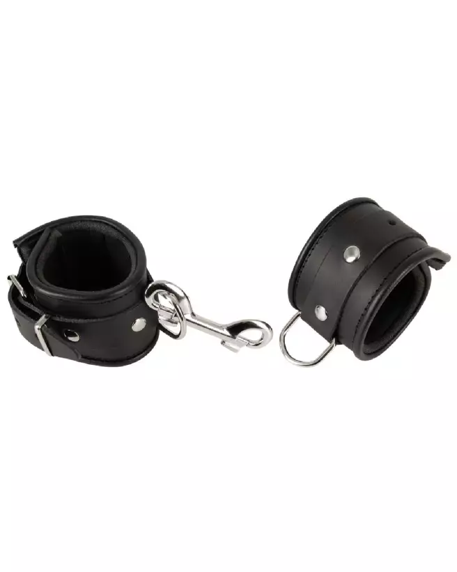 Menottes en cuir rembourrées ZADO ajustables et confortables-4