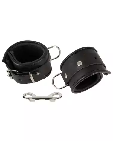 Menottes en cuir rembourrées ZADO ajustables et confortables-5