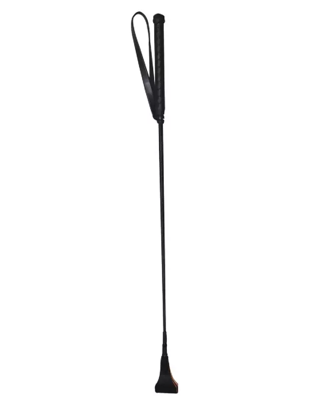Fouet noir Leather Crop de ZADO pour BDSM-1