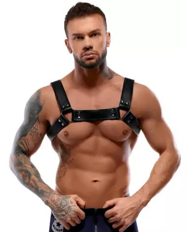 Harnais de poitrine en cuir ZADO pour homme, style robuste et élégant-2