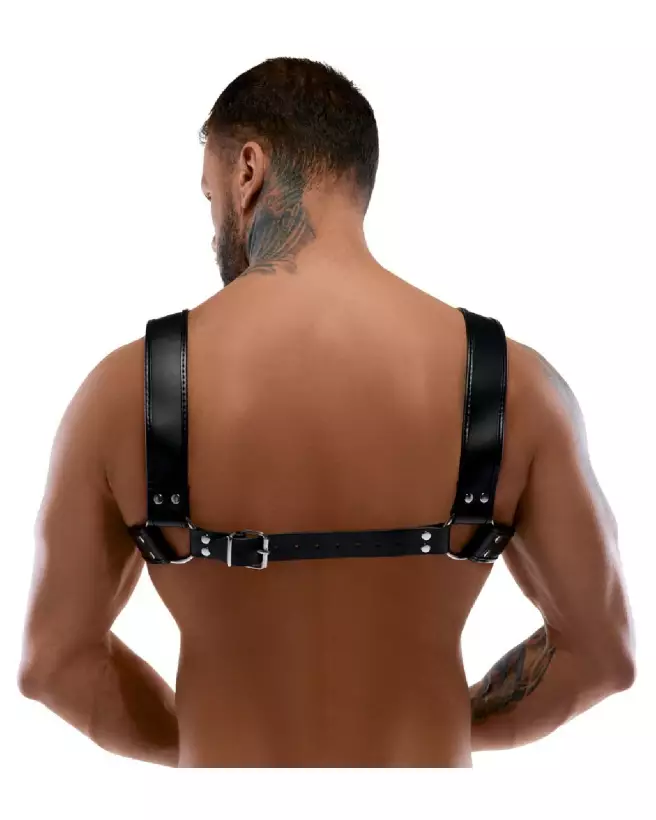 Harnais de poitrine en cuir ZADO pour homme, style robuste et élégant-4