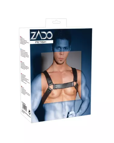 Harnais de poitrine en cuir ZADO pour homme, style robuste et élégant-7