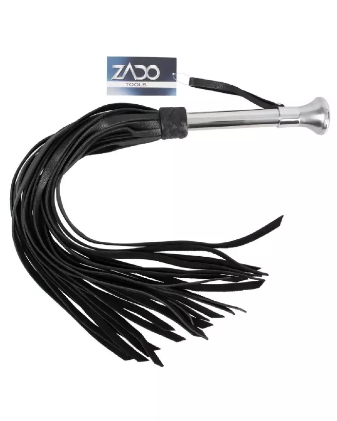 Leather Flogger ZADO en cuir premium pour BDSM-1