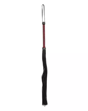 Fouet en cuir ZADO pour jeux de domination et BDSM de qualité supérieure-2