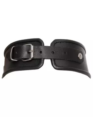 Collier et menottes en cuir ZADO pour BDSM-5