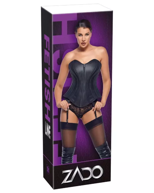 Corset en cuir ZADO haute qualité pour tenue fetish chic-1