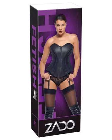 Corset en cuir ZADO haute qualité pour tenue fetish chic-1
