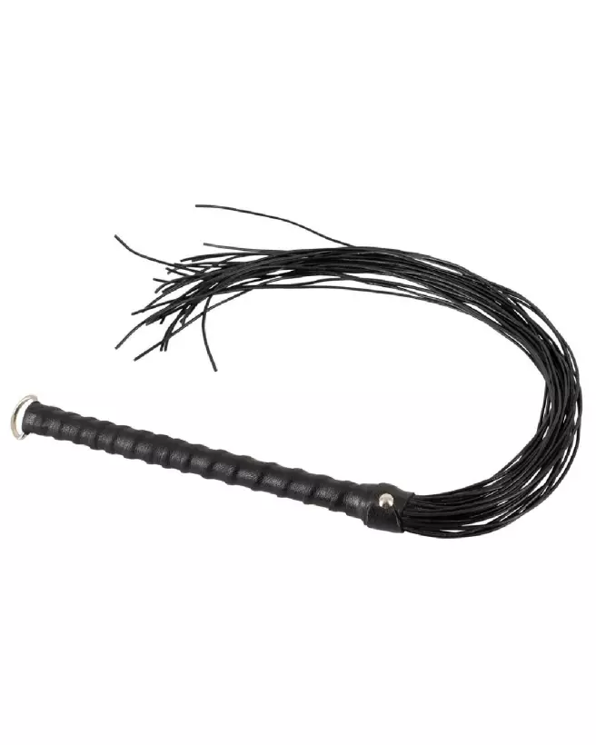 Photo du Leather Flogger Corduroy de ZADO, martinet en cuir et velours côtelé-1