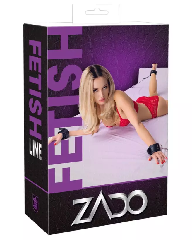 Image du Leather Bed Restraint de ZADO, attaches de lit en cuir premium pour bondage sécurisé et confortable-1
