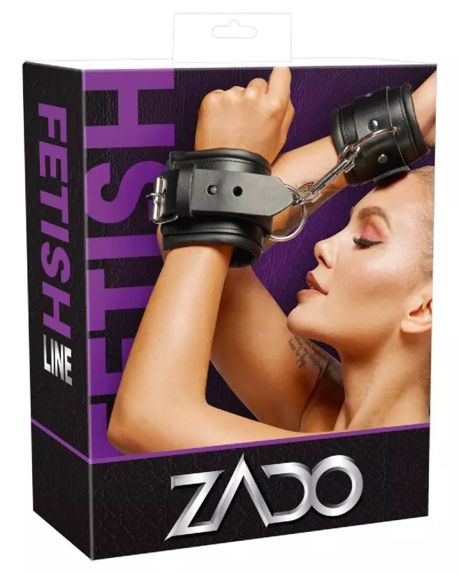 Menottes en cuir ZADO pour jeux érotiques de luxe-1