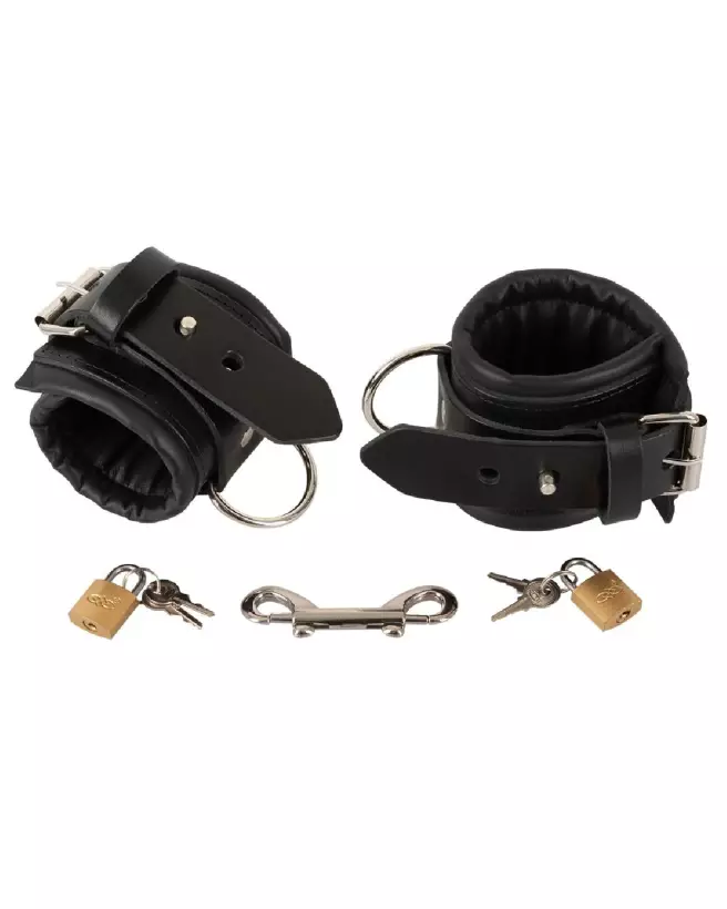 Menottes en cuir ZADO pour jeux érotiques de luxe-7