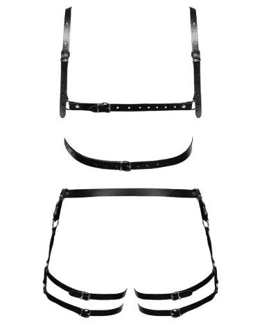 Harnais en cuir ZADO taille M/L pour homme, accessoire de mode élégant et durable-7