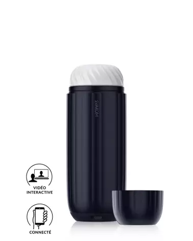 Image SVAKOM Sam Neo 2 Noir, masturbateur high-tech pour plaisir optimal-1